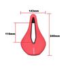 OSC Bicycle Seat Saddle MTB Road Bike Saddle Mountain Bike Racing Saddle PU Breathable Soft Seat Cushion Cross Bike Shock Absorption