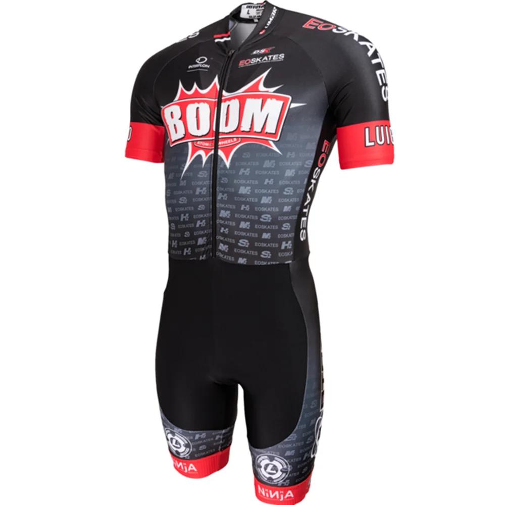 BONT Racing Skinsuit Men’s Speed Inline Roller Skate Skinsuit Fast Skating Triathlon Clothing Ciclismo Skating Jumpsuit Cycling
