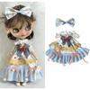For Blythe Doll Winter Flower Coat Outfit Clothing Princess Dress Skirt Lace Maid Fastfood M Clothes OB24 OB22 1/6 Accessories