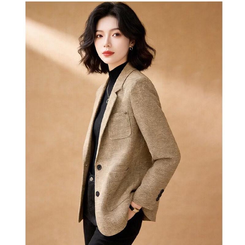 EST+II Women's Slim Fit Single-Button Notch Lapel Blazer