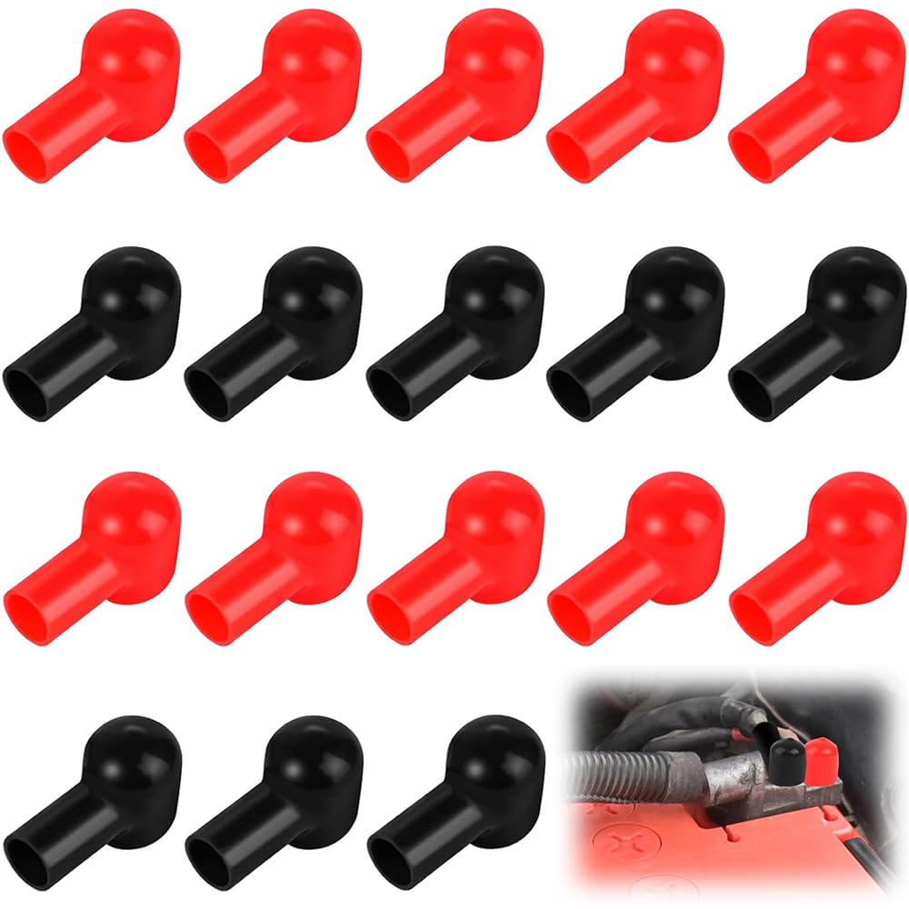 Terminals Terminal Covers Rubber Protectors Set of 20 Insulated Rubber Covers Isolated