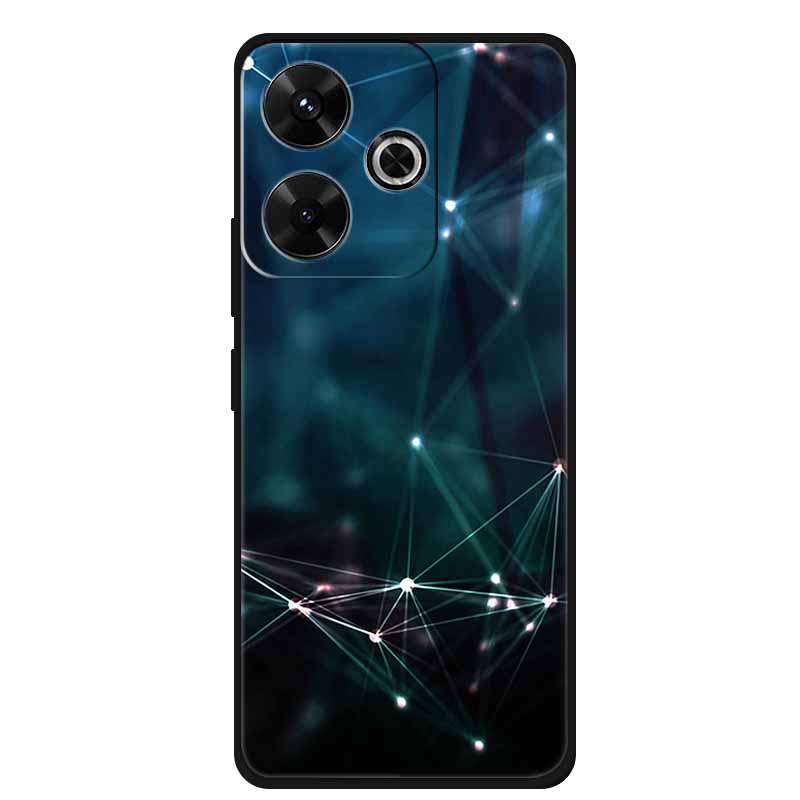 Phone Case For POCO M6 4G Back Cover Case M6Plus Black Silicone Soft Coque For Xiaomi Redmi 13 13x Poco M6 Plus Case M 6 Plus