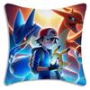 Pillow Covers Cartoon Charizards Sofa Decorative Home Double-Sided Printing Short Plush Cute Cushion Cover
