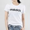 Adidas Neo Basic Logo Print Sports Round Neck T-Shirt Women Tops White EI4714
