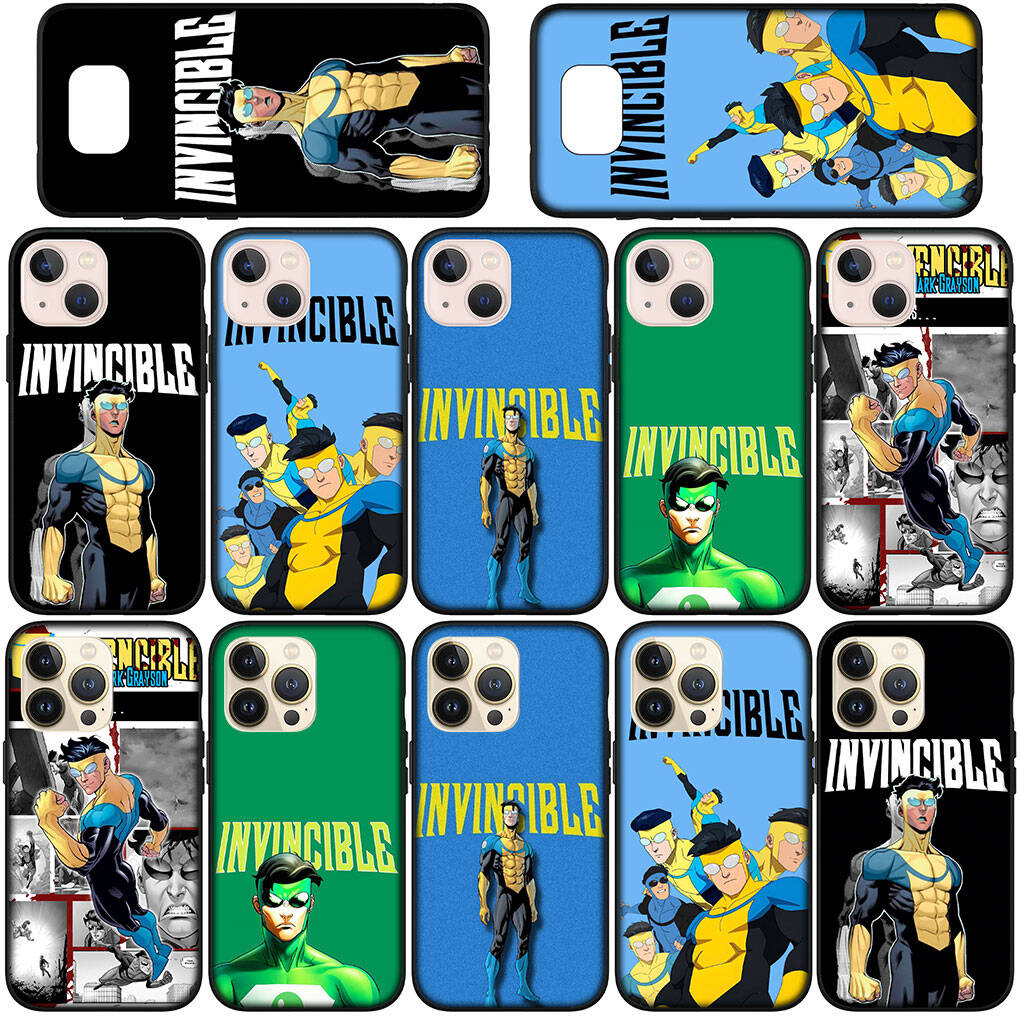 Phone Case for iPhone 17 16 15 Plus Huawei P30 P20 Lite Redmi Note 14 12 11 13 Pro Max OPPO A60 A80 A40 A18 A38 A54 Anime I-Invincibles Collage Cover