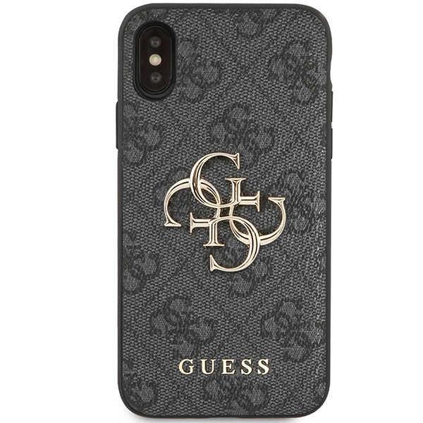 Guess Guhcpx4Gmggr Iphone X/Xsszary/Grå Hardcase 4G Stor Metallogo
