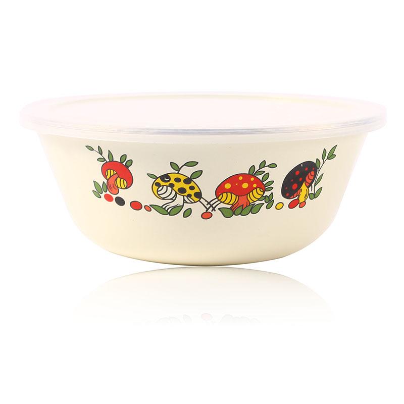 Thick Retro Enamel Bowls: Mixing, Soup, Rice, Salad, & Basin Options