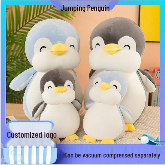 Cute Penguin Plush Pillow Toy - Oceanarium Souvenir for Children