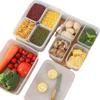 Ice Powder Boxes, Plastic LIDS, Stall Ingredient and Seasoning Boxes, Transparent Food Seasoning Boxes, Compartments and Storage Boxes