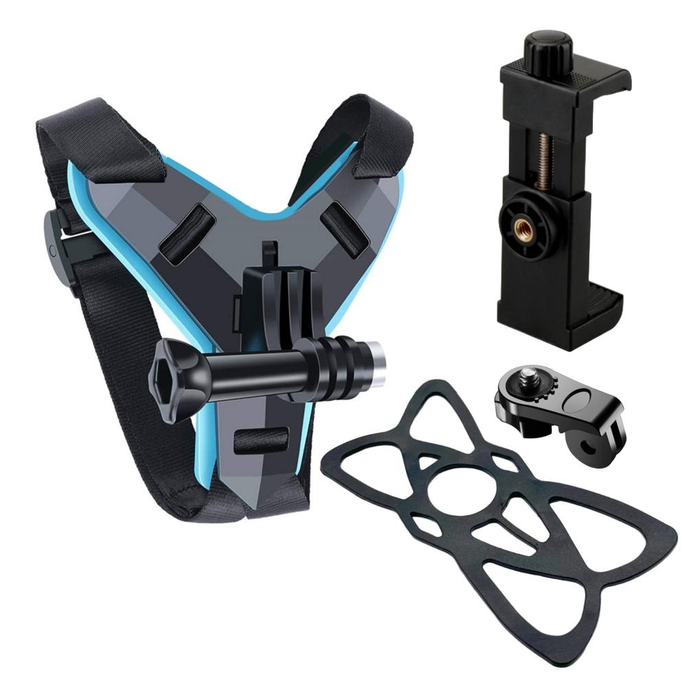 

Helmet Phone Stand Mount Holder Motorcycle Holding Clip For GoPro Hero 13 12 11 Dji Action 5 Pro Camera Accessories
