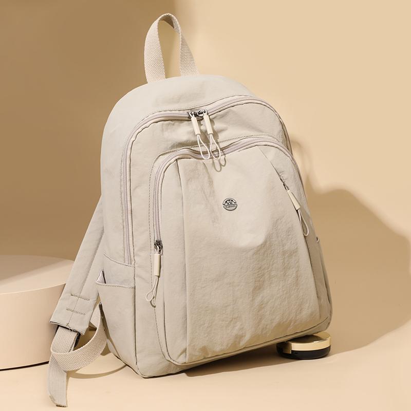 Mochila Escolar para Estudiantes Color Sólido Mochila de Viaje para Mujer Mochila de Gran Capacidad