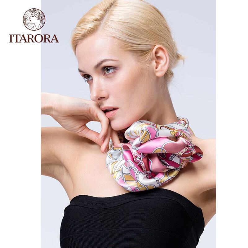 ITARORA Aurora Scarlet Reverie Silk Scarf Hand Cream Gift Set