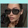 Flight Attendant Style Square Sunglasses With Uv400 Protection For Outdoor Activities And Fashion Wear
