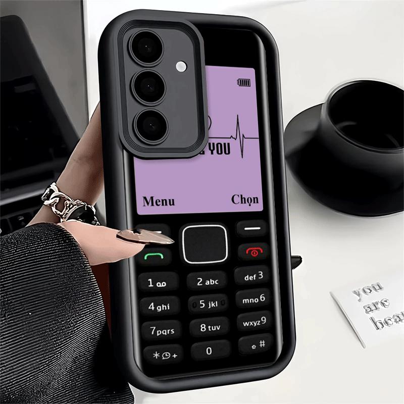 Phone Case for Samsung Galaxy A17 A16 A15 A14 A13 Funny Retro Callphone A56 A36 A26 A55 A35 A25 A54 A34 A24 A53 A33 A23 A07 A06