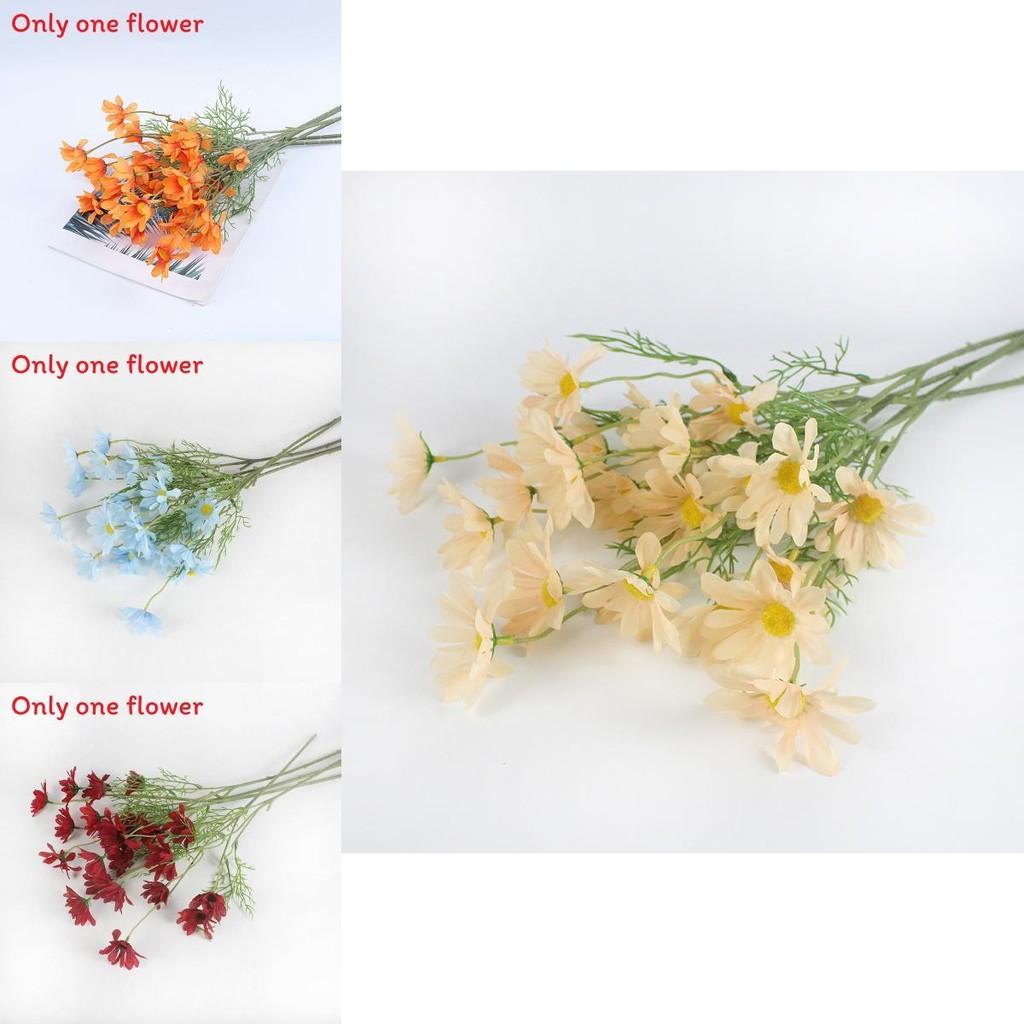 Plastic Symphyotrichum Novi Belgii Artificial Flowers 49cm Faux Floral Decor For Wedding And Outdoor Settings