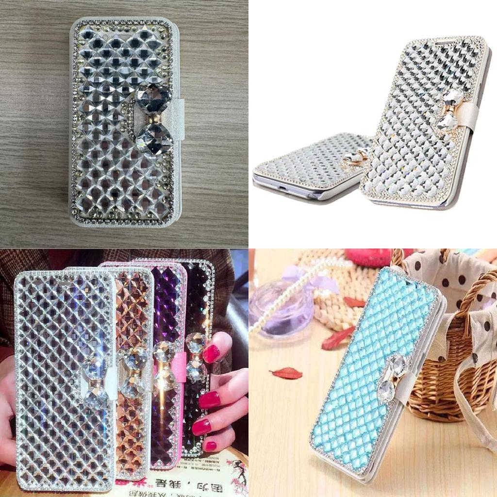 Water Diamond Phone Case For Iphone With Shockproof Stand And Antiscratch Features