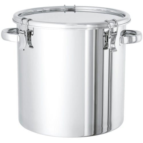 

Nitto Metal Industries Stainless Steel Airtight Container (Viton) 4L CTH-18 with A-Type Viton Gasket
