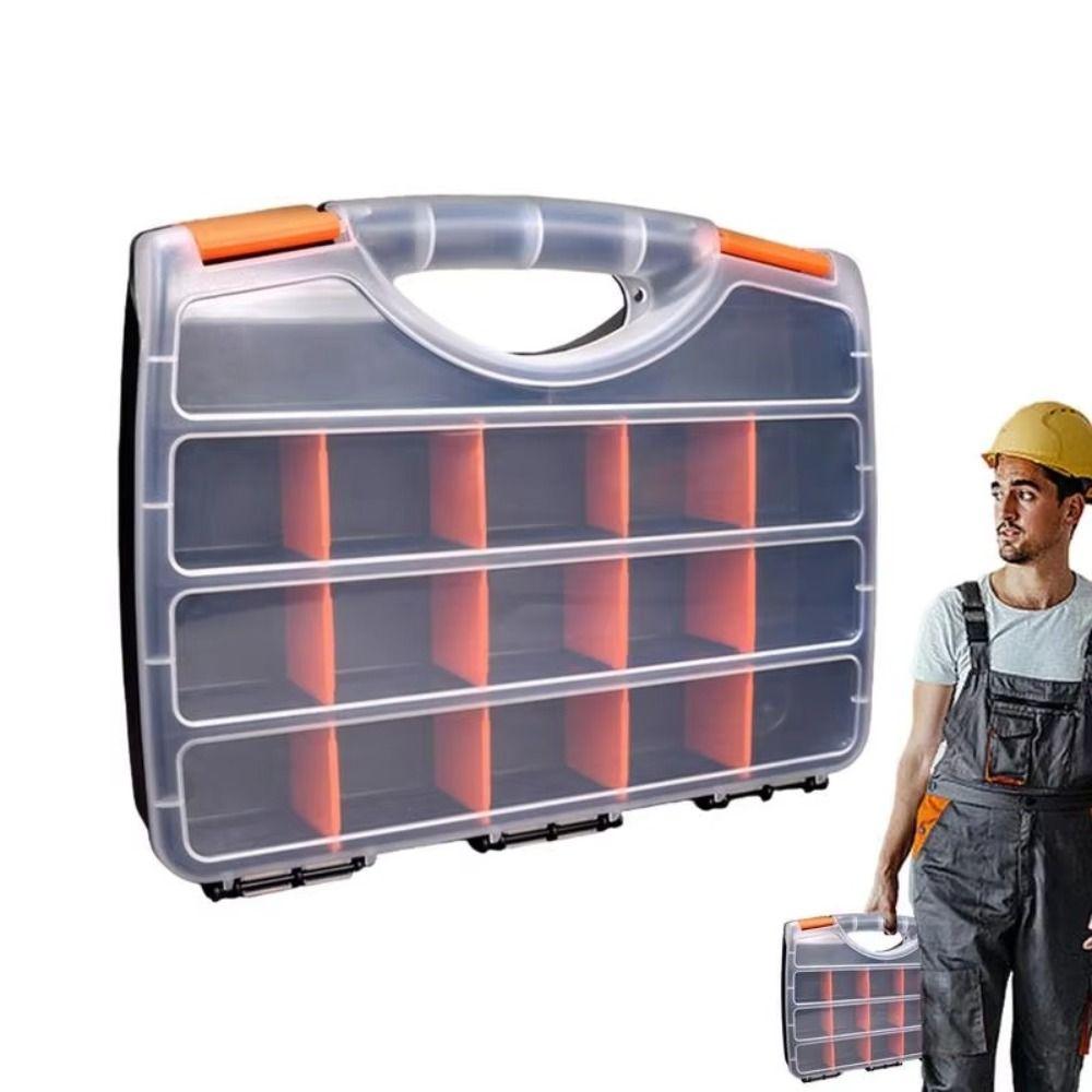 Metal Parts Screw Storage Box Plastic Auto Repair Tool Box Durable Parts Box