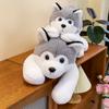 Huskies Scarf Plush Toy Cute Cartoon Girl Child Bedroom Decoration Doll Scene