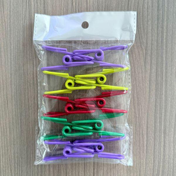 10 Colorful Multi-Purpose Clips: Money, File, Clothes, and Snack Sealers