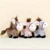 Toy Donkey Plush Doll Keychain Bag Decorative Ornament Pendant Pp Cotton Filling