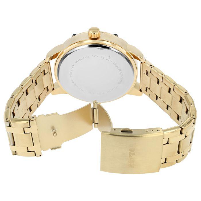 Montre homme - Raptor - Bracelet acier inoxydable - Mouvement quartz - Argenté