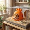 Carrot Shaped Small Pet Sleeping Nest Plastic Hamster Hideout Cute Hamster House  For Small Pets