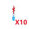MOC Building Blocks Bonfire Flame Medieval Wine Bottle Accessories Set Candlestick Model Mini Brick Compatible Toy Gift DIY X019