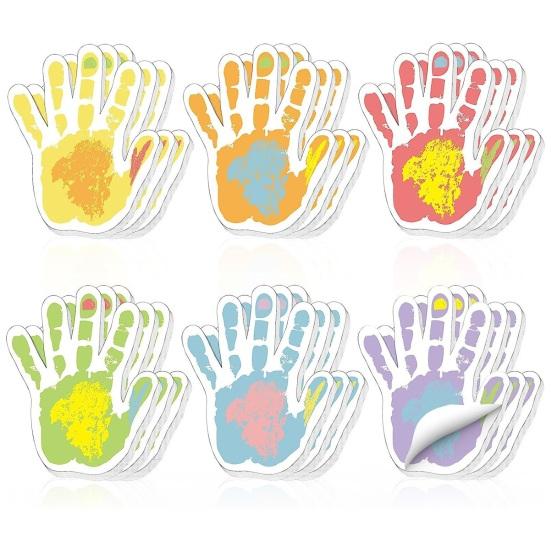 6Pcs Palm Sticky Notes Set 30 Sheets/Pad Kids Self-Adhesive Note Kids School Office Pink Green Yellow Blue Sticky Notes