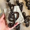 Retro Musical Note Large Hair Claw Clips Simple Fashion Coffee Color Korean Hairpin Headwear Accessories for Women Girls