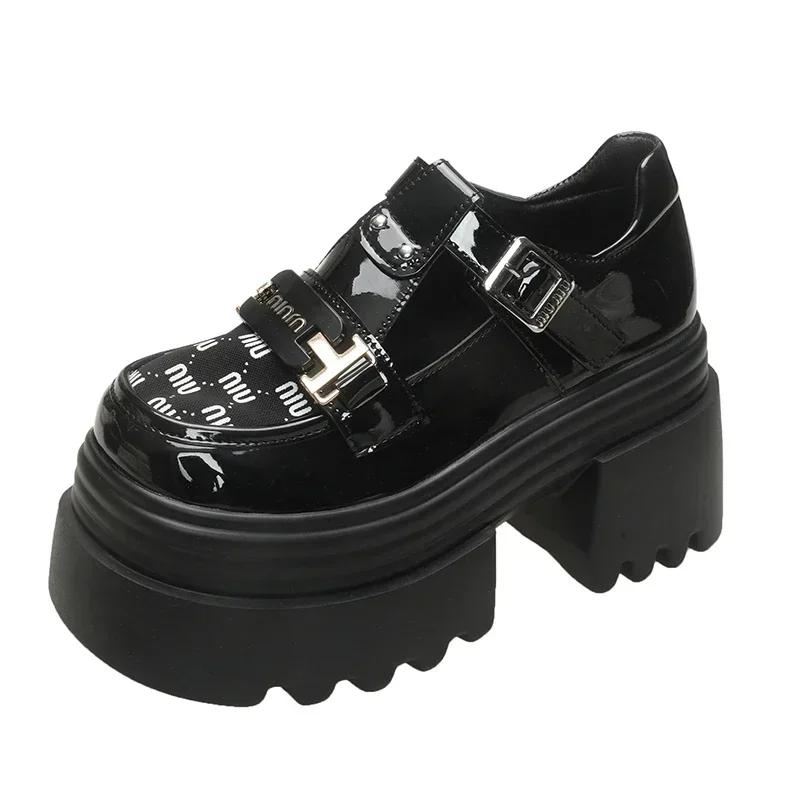 

9.5CM Platform Ladies Sandals Fashion Summer Comfortable Pumps Women Hidden Heels Rome Hollow T-Strap Buckle Wedge Shoes 39