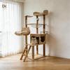 Custom Cat Tree & Bed: Space Capsule Design with All-Season Jumping Platform & Large Scratching Post