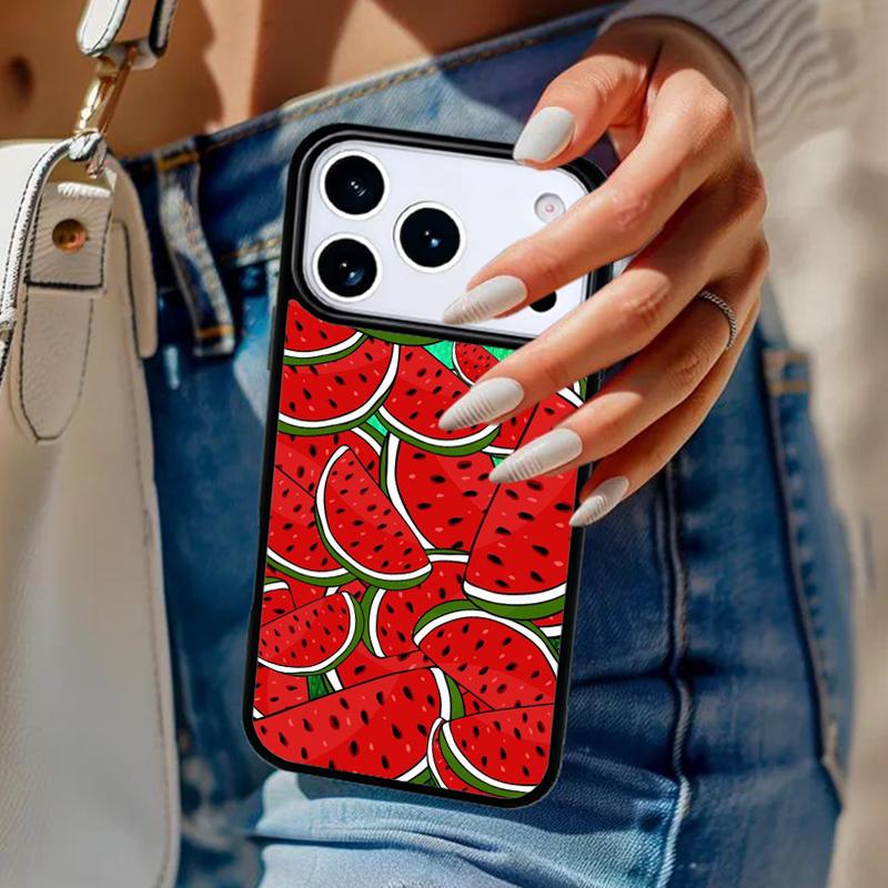 Sommerfrucht Wassermelone Handyhülle Für iPhone 17 Air 14 15 13 12 Max Hülle Für Apple 16e 11 Pro Max Plus Coque
