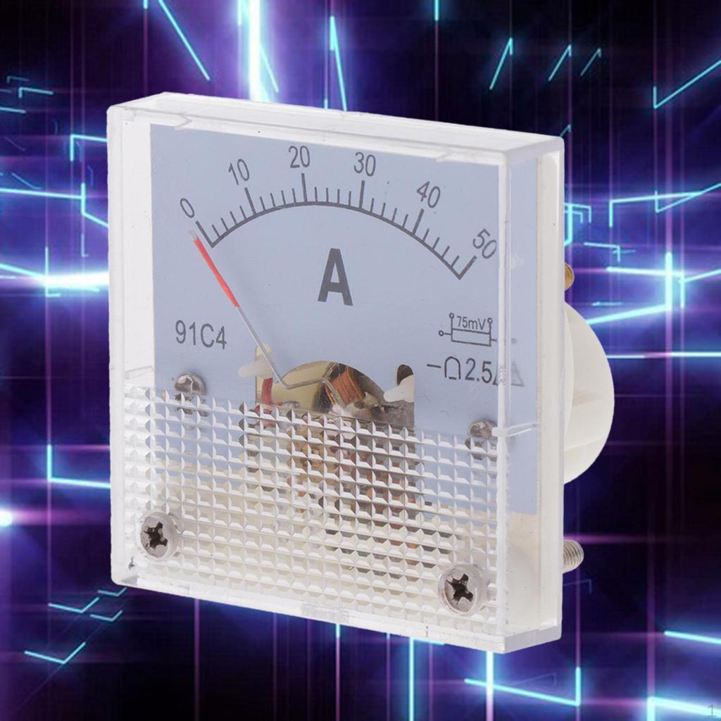 1pc Analog Panel Meter 5A/20A/30A 50A 75MV Range 91C4
