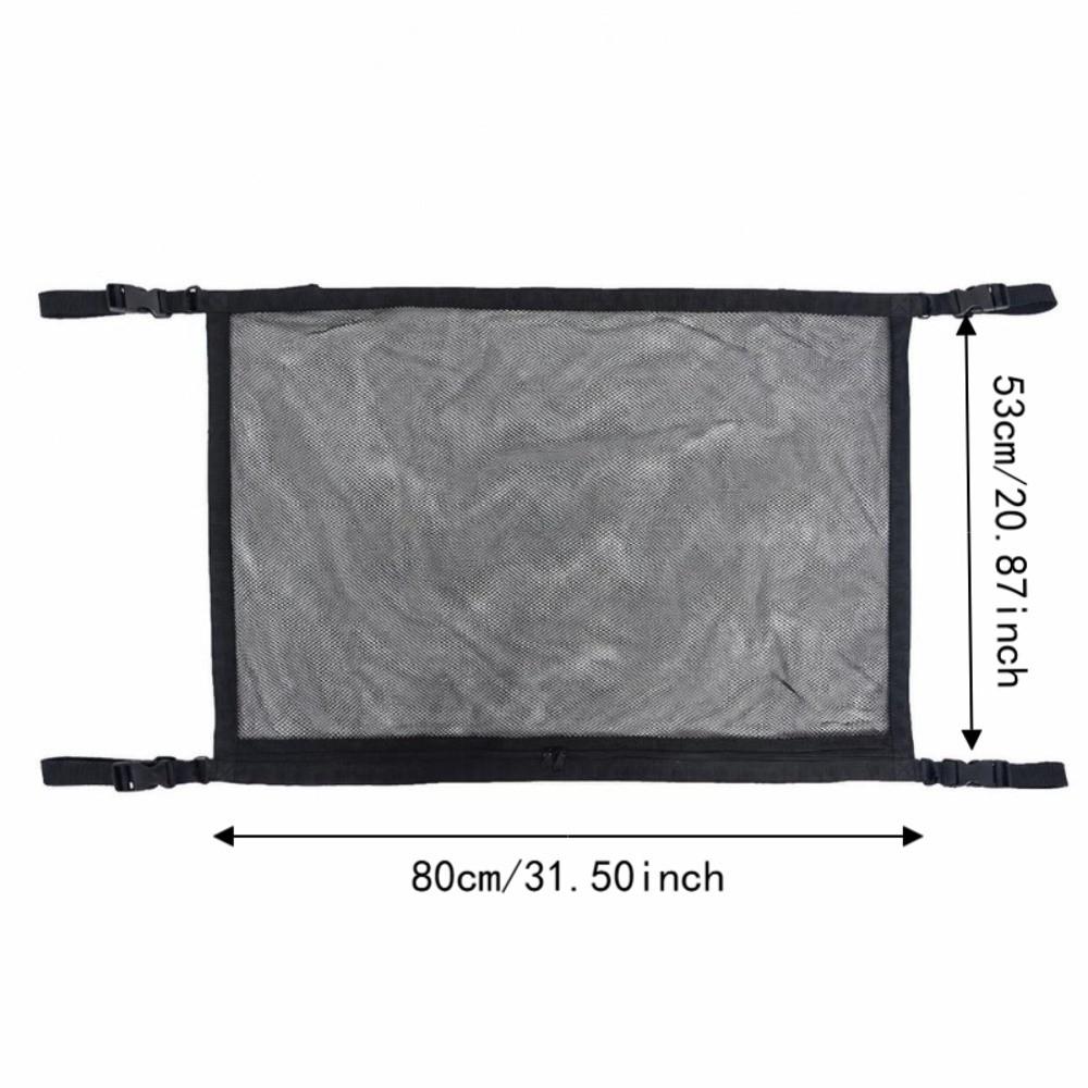 Double-Layer Roof Storage Bag Polyester Mesh Car Roof Storage Bag  Road Trips