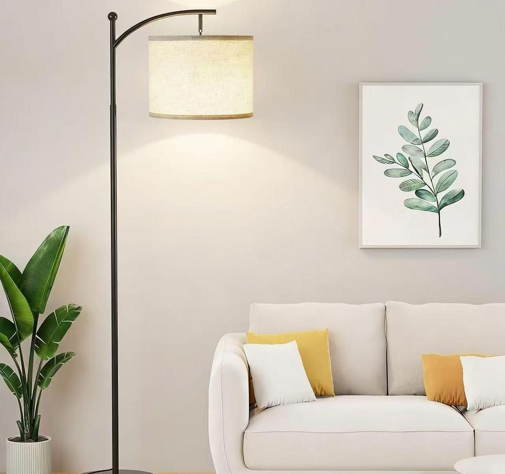 Vintage LED Floor Lamp for Living Room, Bedroom, or Study