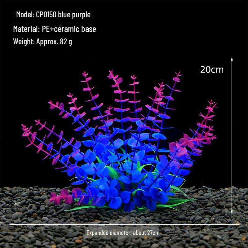 

Трансграничное оформление аквариума: Среднее/маленькое искусственное растение из морских водорослей и пластиковой водной травы CPO150