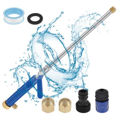 High Pressure Washer Wand with 2 Nozzle Leakproof Garden Hose Cleaning Sprayer Jet Nozzle Car Cleaning Washing Wand for Window
