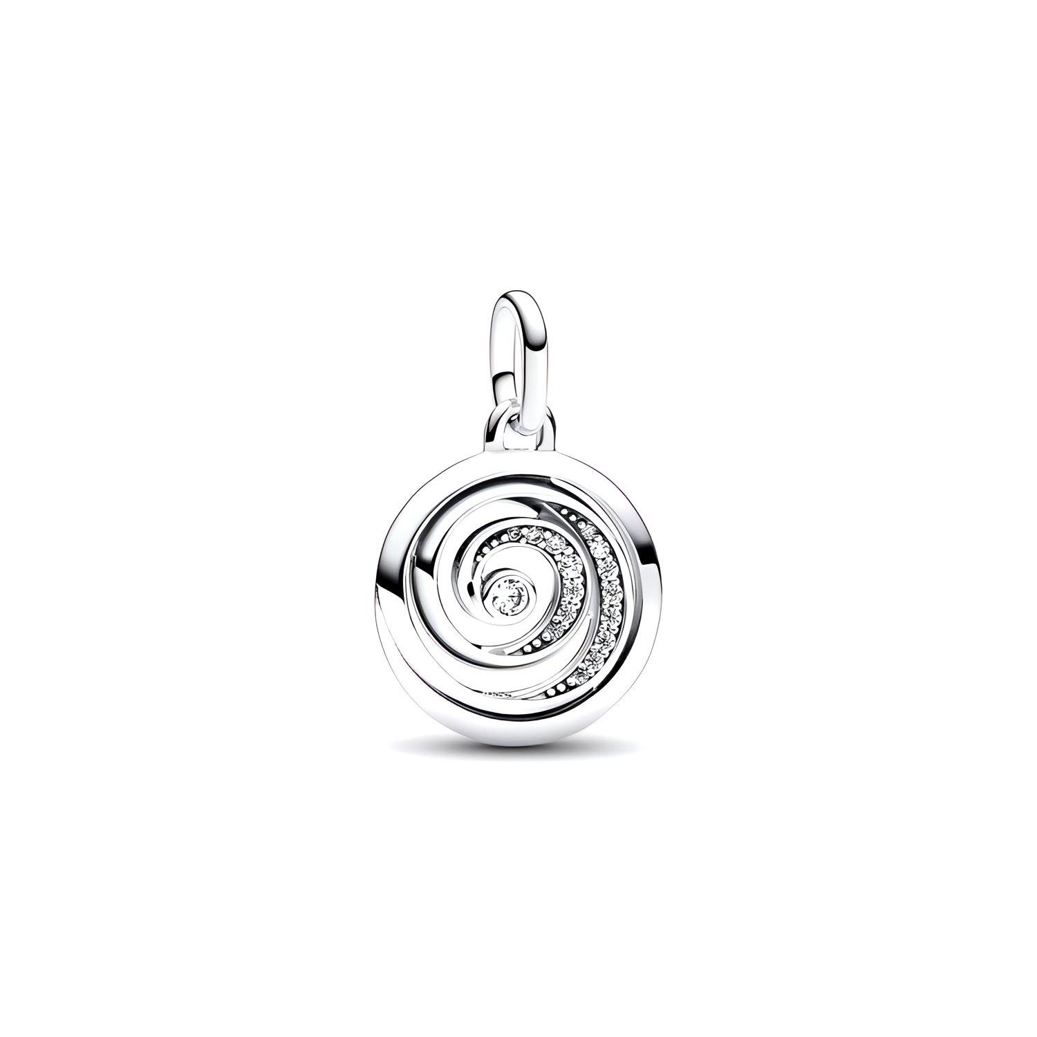 Pandora Thankful Spiral Medal Pendant Women pendant Silver 793046C01 F,Silver