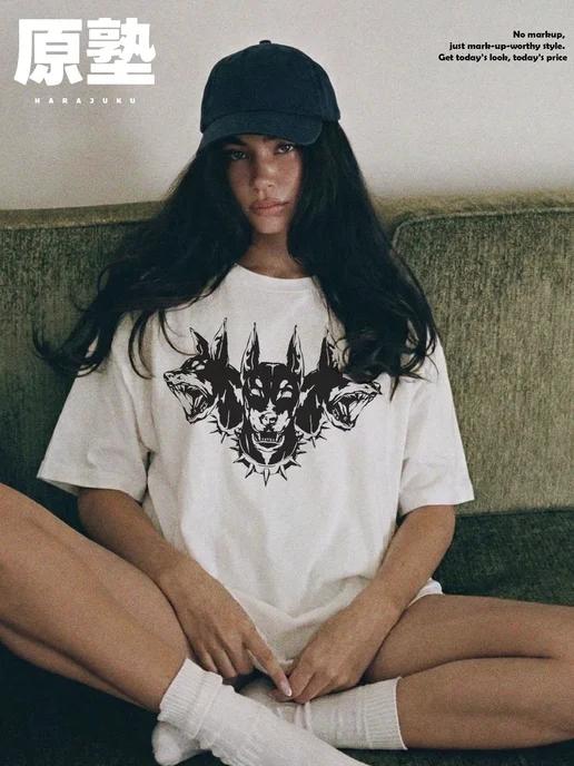 Oversized Doberman T-shirt 2XL