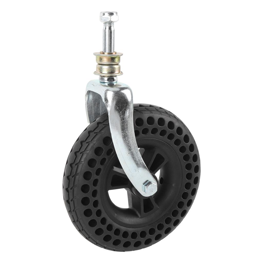 7 Inch Caster TPE Rubber Beehive Non Slip Solid Wheel Replacement for Cart Trolley Vehicles 75kg Load Capacity