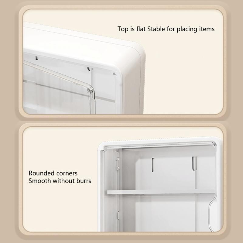 Space Saving Wall Mounted Storage Box Large Capacity Multi Tiers Organiser With Easy Installation For Small Spaces