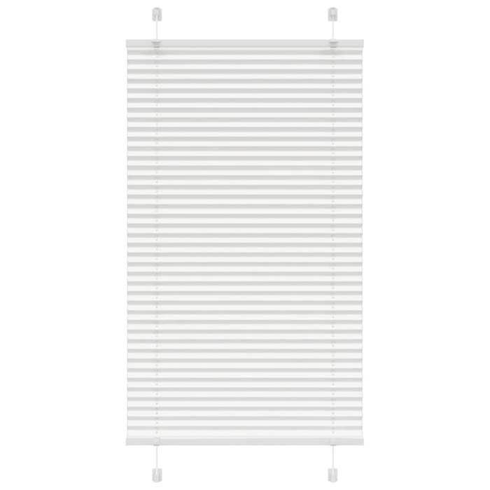 VidaXL Store plissé blanc 80x150 cm largeur du tissu 79,4 cm polyester, store plissé de fenêtre, store accordéon, store 4015496