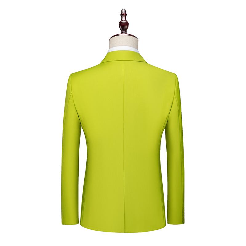 Herren 2024 Einfarbig Zweiknopf Dreiteiler Hochzeits Smoking Business Casual Set