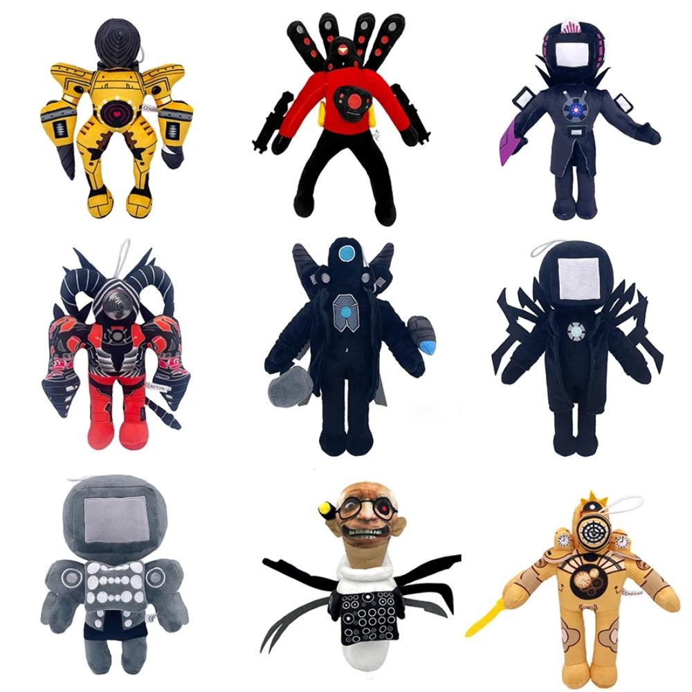 Skibidi Toilet Bosses Titan TV Man Cameraman Peluche per Fan e Amici Bellissimi Animali di Peluche Bambola Regalo di Natale