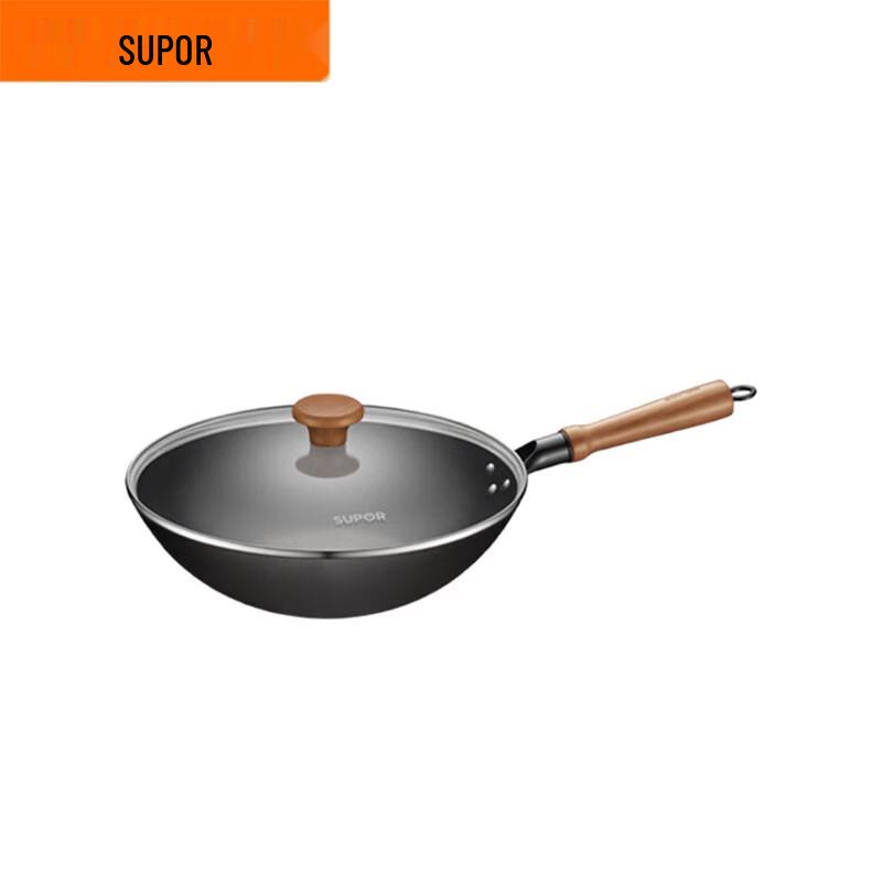Supor 32cm Cast Iron Wok