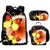 Creative 3d Butterfly Laptop Backpack With Pencil Case And Organizer For School