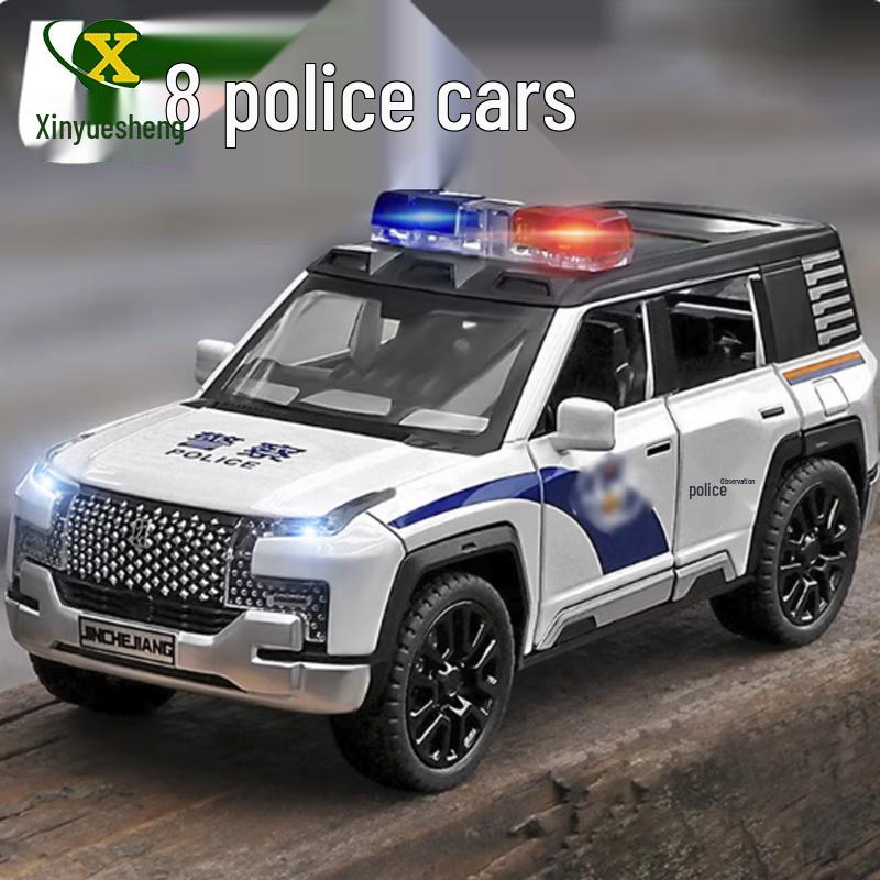 Полицейская внедорожная модель игрушечного автомобиля из сплава Yangwang U8