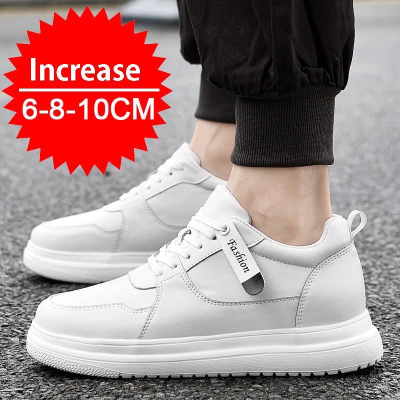 Men's sports height-increasing shoes new inner height-increasing black shoes genuine leather invisible height-increasing sports