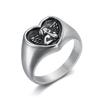 Scegli Anello Minimalista Personalizzato Angelo Acciaio Inossidabile Lucidato Durevole